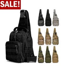 Outdoor Tactical Sling Bag Military MOLLE Crossbody Pack Chest Shoulder Backpack