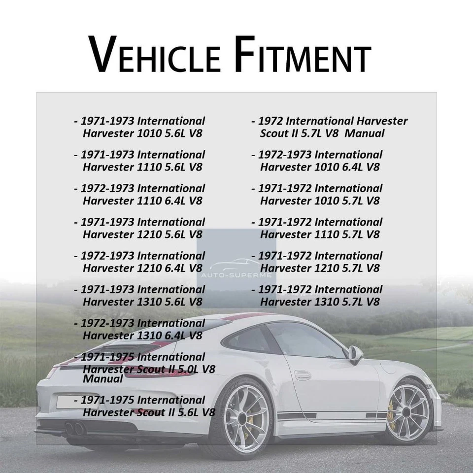 Manguera de refrigerante de radiador superior para International Harvester 1310 1971 1972 5,7 L Foto 2 de 3