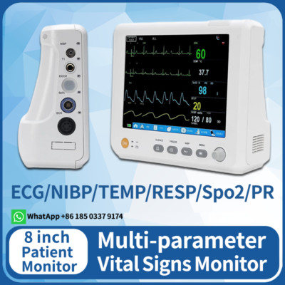 New Vital Signs Monitor 8 in Human  Portable 6-parameter Medical Patient Monitor