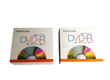 New Memorex QTY 20 DVD-R   16X, 4.7GB  120 min With Jewel Cases