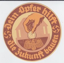 GERMANY 1934-5 WHW / WINTERHILFSWERK WINDOW LABEL #2