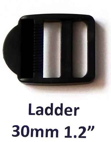 Ladder Buckle Lock Flat Strap Webbing 2 Two Bar Ladderlock Slider Backpack UK - Picture 21 of 26