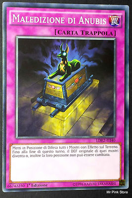 Set 3x FLUCH DES ANUBIS auf Italienisch (Curse of) LDK2-ITJ40 Common YUGIOH
