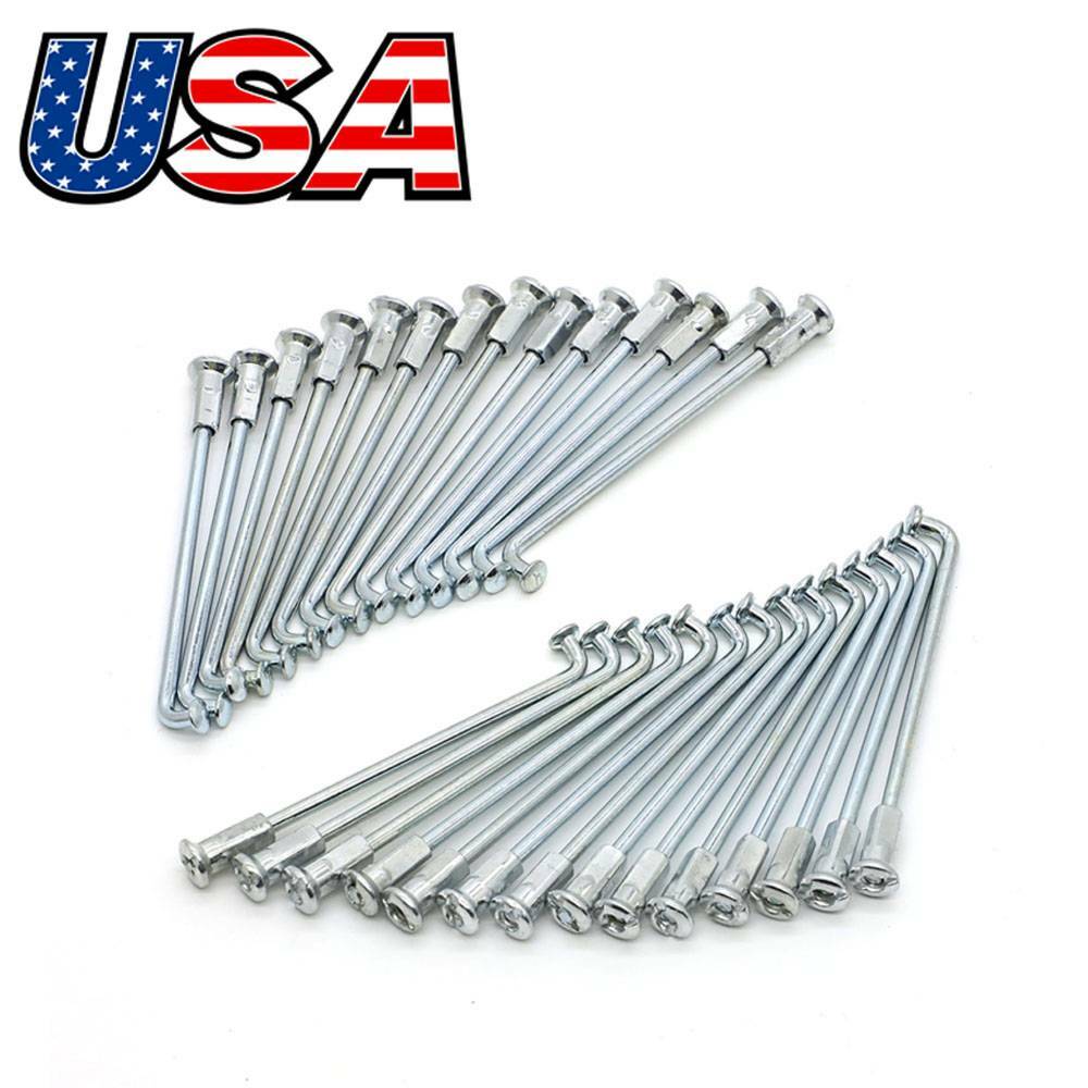 28x Heavy Duty Spoke Set Wheel Hub FOR PITBIKE XR50 CRF50 TTR50 DRZ70 XR CRF TTR