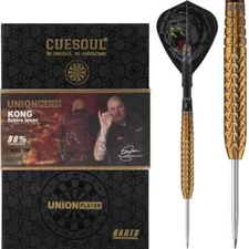 22 GRAM CUESOUL KONG ROBBIE GREEN  90% TUNGSTEN STEEL TIP DARTS GOLD