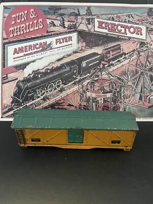 AMERICAN FLYER PREWAR METAL BOXCAR KITBASH TRACKSIDE CAR/BUILDING PARTS ...