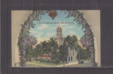 FLORIDA, PALM SPRINGS, St. EDWARD'S CHURCH, c1950 ppc., unused.