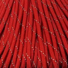 550 Paracord Reflective Red 100 ft USA MADE same day shipping