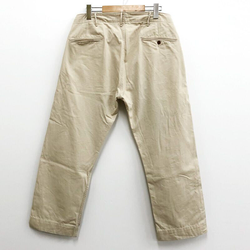 RRL RALPH LAUREN FIELD CHINO PANTS MEN BEIGE MATERIAL COTTON RRL RALPH LAUREN FIELD CHINO PANTS MEN BEIGE MATERIAL COTTON