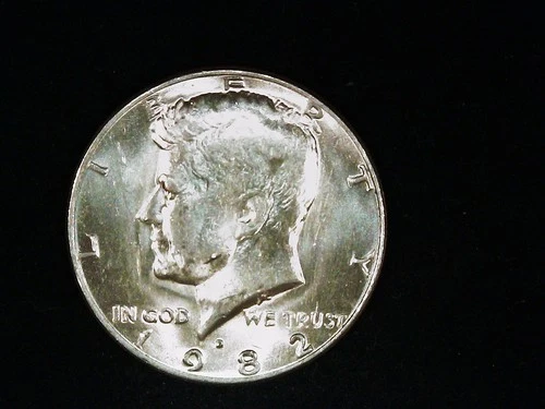 1982-D Kennedy Half Dollar AU++ (1). Free Shipping!