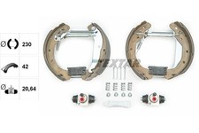TEXTAR Bremsbackensatz Hinterachse u.a. für OPEL, VAUXHALL