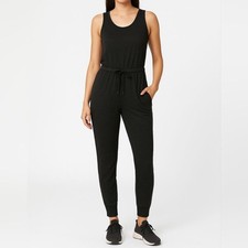 Wilfred Free Aritzia Womens Black Joggee Jumpsuit Size S Cozy Casual Athleisure
