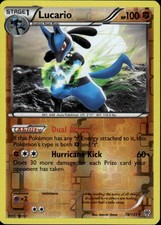 LUCARIO 78/135 RARE PLASMA STORM POKEMON REVERSE HOLO NM/M on eBay