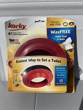 Korky Universal Wax Free Toilet Bowl Seal Hardware Kit Model: 6000 NEW