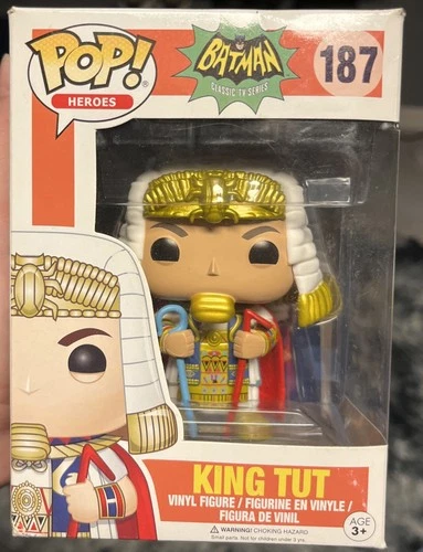 Funko POP! Heroes Batman Classic TV Series King Tut #187 Vinyl Figure Vaulted