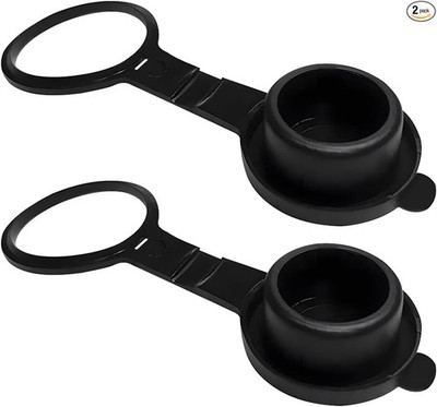 Universal 12V Car Cigarette Lighter Plug Cover, Dustproof Waterproo Size: 2PCS