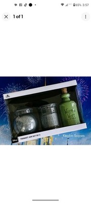 Disney Parks The Nightmare Before Christmas Trinket Jar Set New