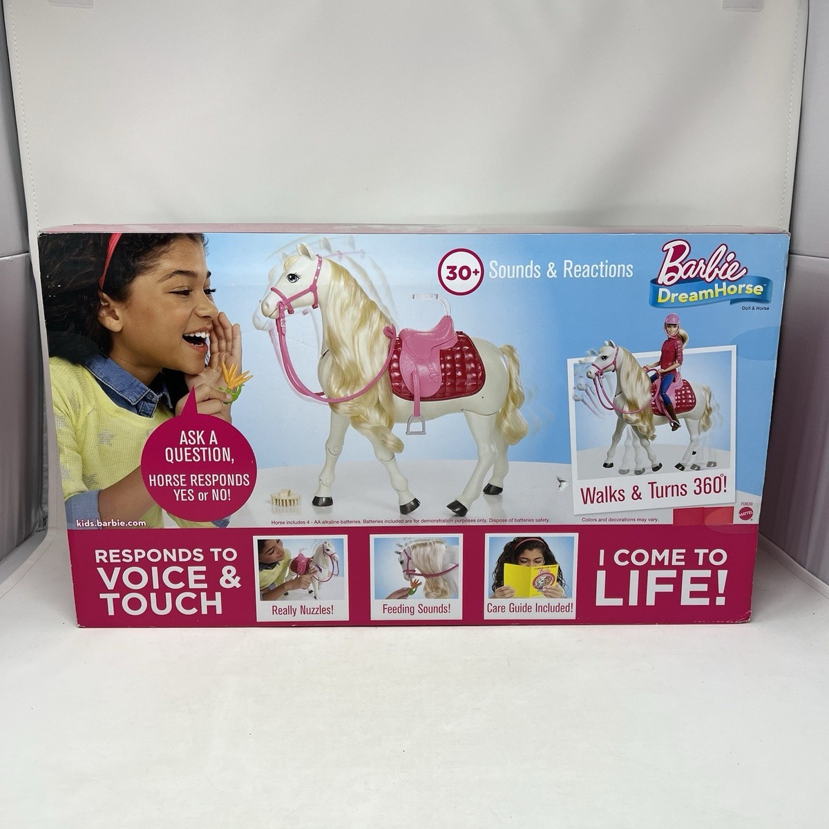 MATTEL BARBIE Poupée Blonde + Cheval - COFFRET Winter Ride Gift Set 1998 Amz B001gmt6ns