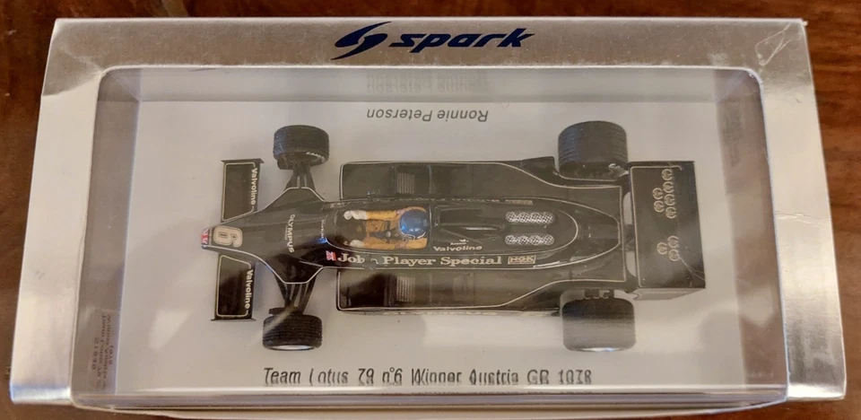 Spark 1:43 Lotus 79 n°6 Winner Austria GP 1978 Ronnie Peterson Decal JPS S1849 - Immagine 2 di 4