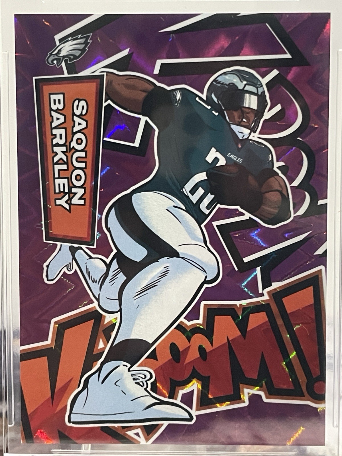 2025 Absolute Football Saquon Barkley Purple Kaboom FOTL