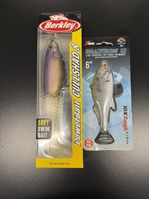New-Berkley CullShad 8  &Z-Man Shadtron LT 6  Swimbait Bundle Bass Fishing Lures