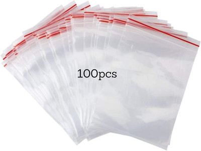 100 Plastic Bags 6 x 8 Cm Resealable Transparent Thick And Durable Sealing Bags