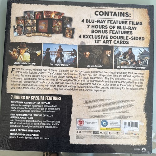 Indiana Jones The Complete Adventures Big Sleeve 4 Blu-ray Feature Films - Picture 4 of 6