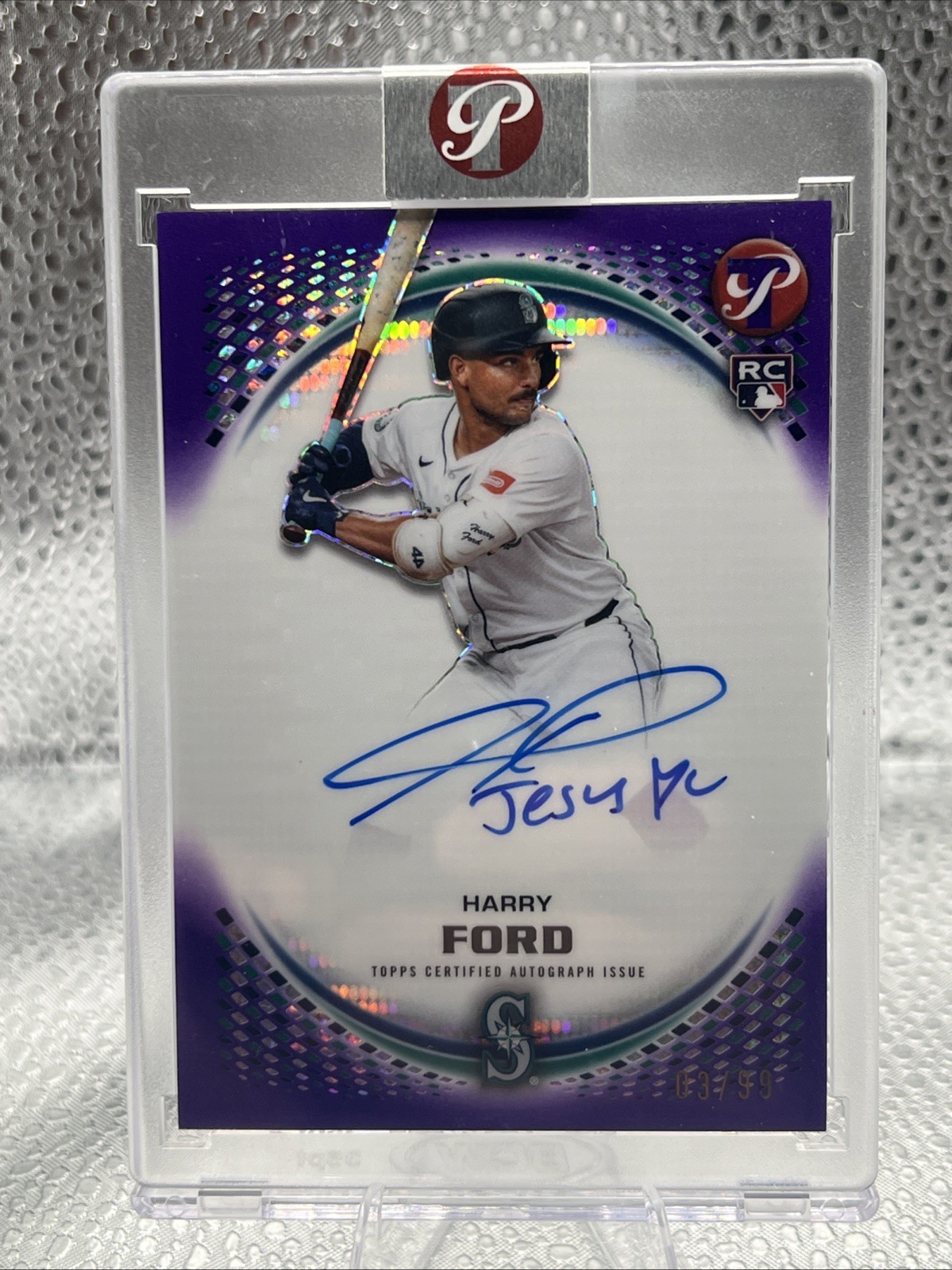 2026 Topps Pristine Harry Ford #PA-HF Purple /99 Auto Rookie
