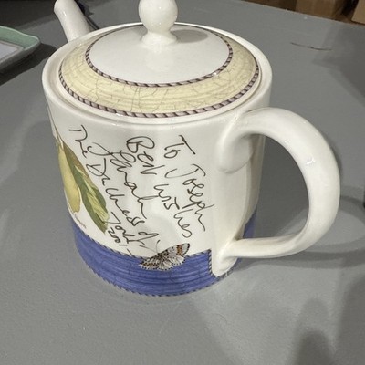 Signed Duchess of York Teapot 2001   Citrus Limon Botanical Royal Memorabilia