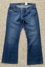 Pantalones de mezclilla para mujer Cruel Girl ajustados talla 13R 100 % algodón tiro medio corte bootcut