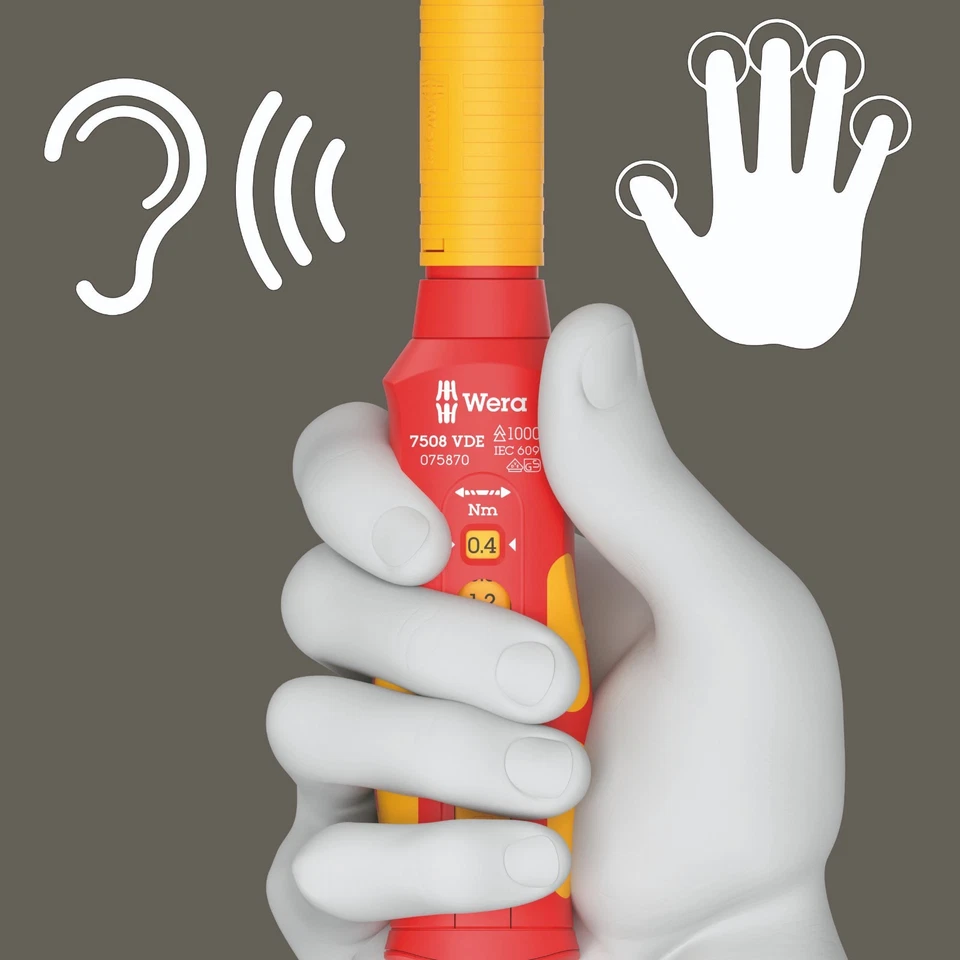 Wera 7508 VDE Safe-Torque Speed Torque Screwdriver 0.4-2.0 Nm 05075870001 - Image 4 of 4
