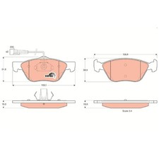 Satz Bremsbeläge Bremsklötze vorne für Alfa Romeo 145 930 146 156 932 | 23958