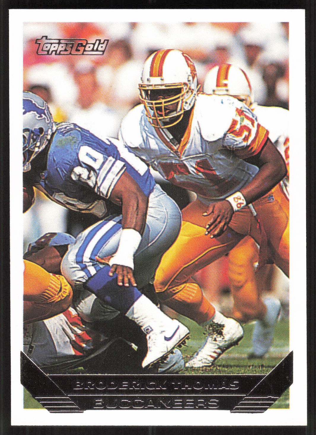 Broderick Thomas, 1993 Topps, #540, Tampa Bay Buccaneers, Gold