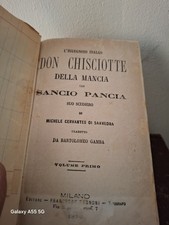 DON CHISCIOTTE DELLA MANCIA, DI M. CERVANTES - 1878