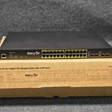 Mako  1024-SW/P 24-Port Gigabit PoE Managed Switch With 4 SFP Slots 1024-SW/P