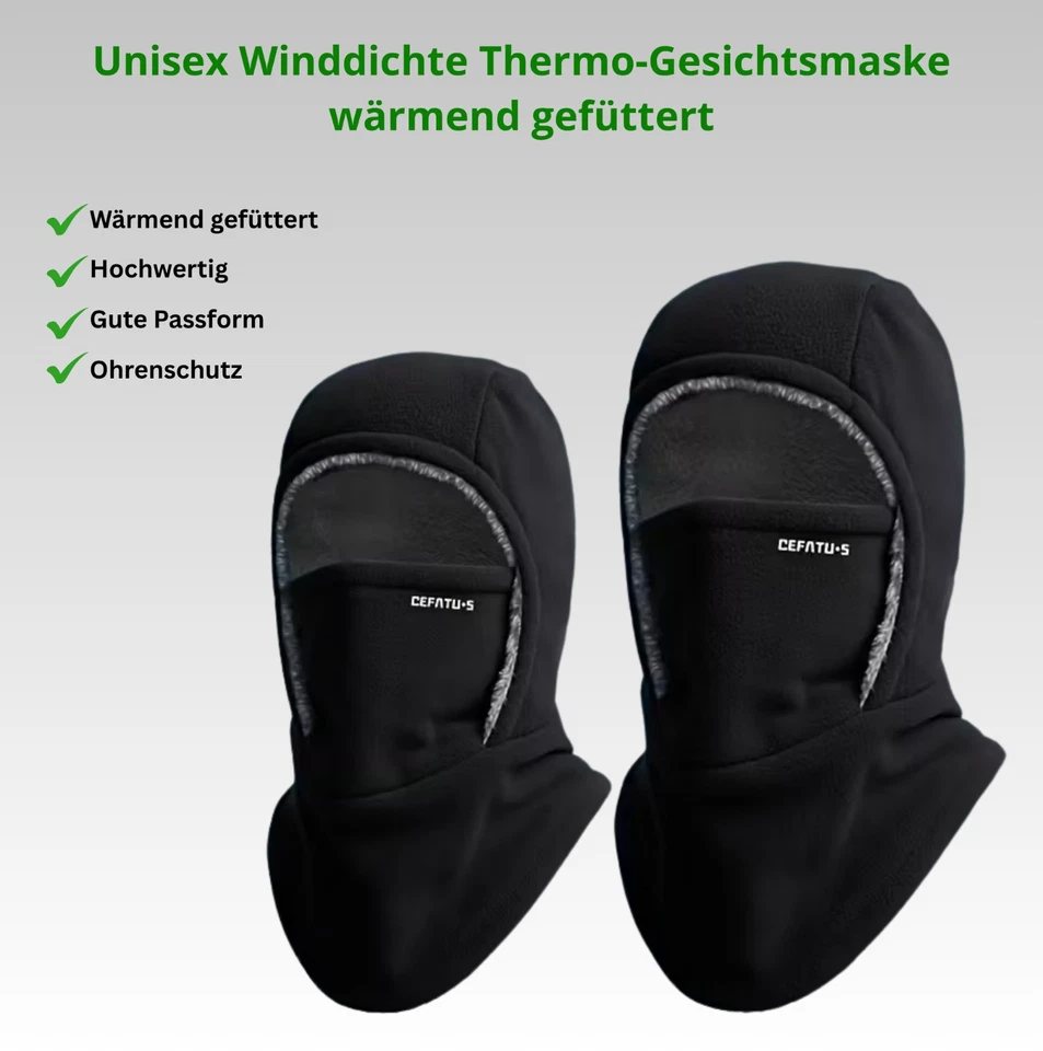 Unisex Winter Winddichte Sturmhaube Halswärmer Herren Frauen Winter Mütze Warm - Bild 3 von 3