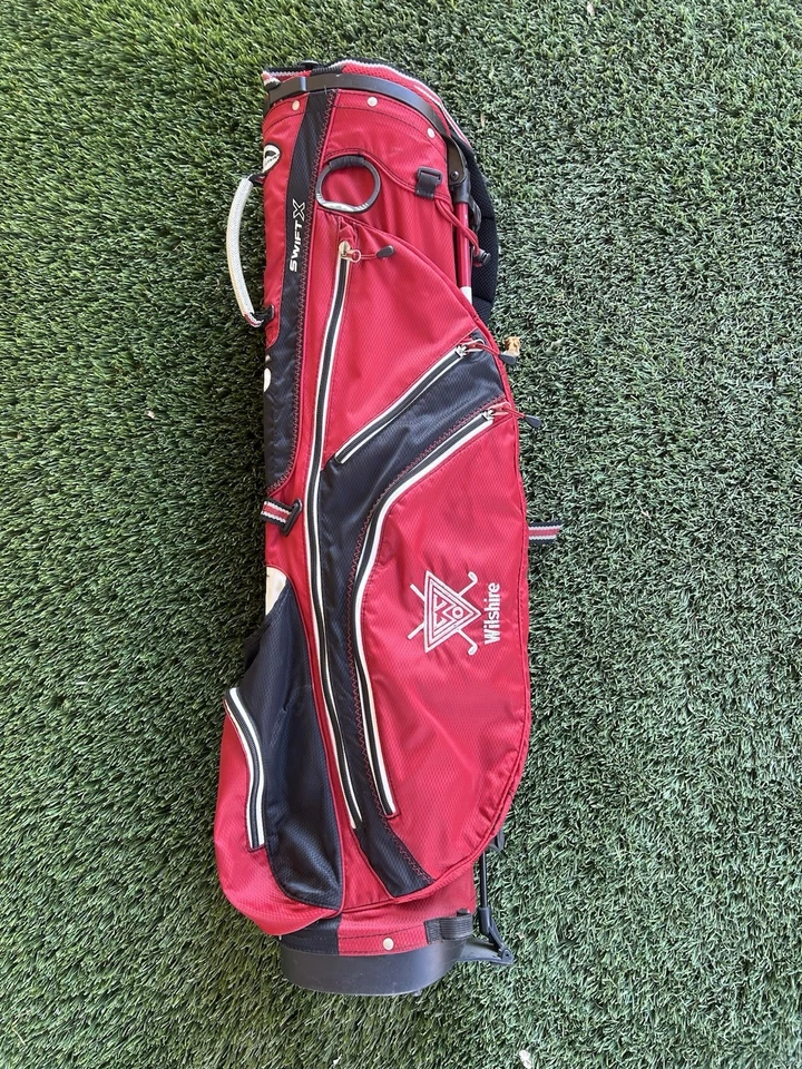 Bolsa de pie Sun Mountain 3,5 LS roja/blanca/azul, bolsa de golf de 4 vías Foto 3 de 4