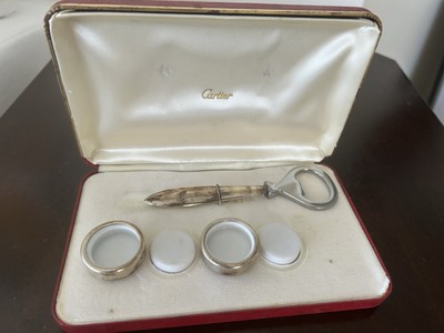 カルティエ　ワインオープナー Cartier Perrier Rare Vintage Bottle Opener and Corks Perrier 925