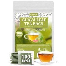 Premium 100 Guava Leaf Tea Bags, Made with 100 Natural 100 Count Pack of 1 