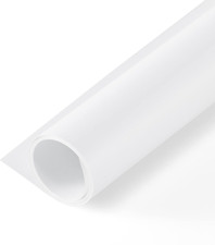 White PVC Backdrop 47X94.5 Inch / 120X240 Cm Matte  Reflective PVC Seamless Vin