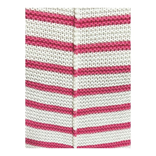 Tommy Bahama Womens Striped Tunic Sweater M Pink White Textured Cotton Vacation - Picture 14 of 19
