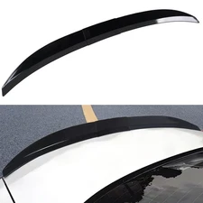 Trunk Spoiler Lip Roof Tail Wing Universal for Sedan Adjustable Glossy Black