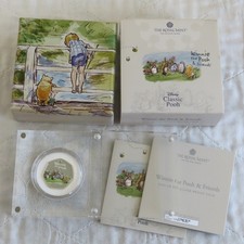 2021 WINNIE THE POOH AND FRIENDS 50p SILVER PROOF WITH COLOUR - complete