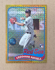 2024 Topps Series 2 Baseball Ceddanne Rafaela Gold Refractor 50/50 Rookie Card