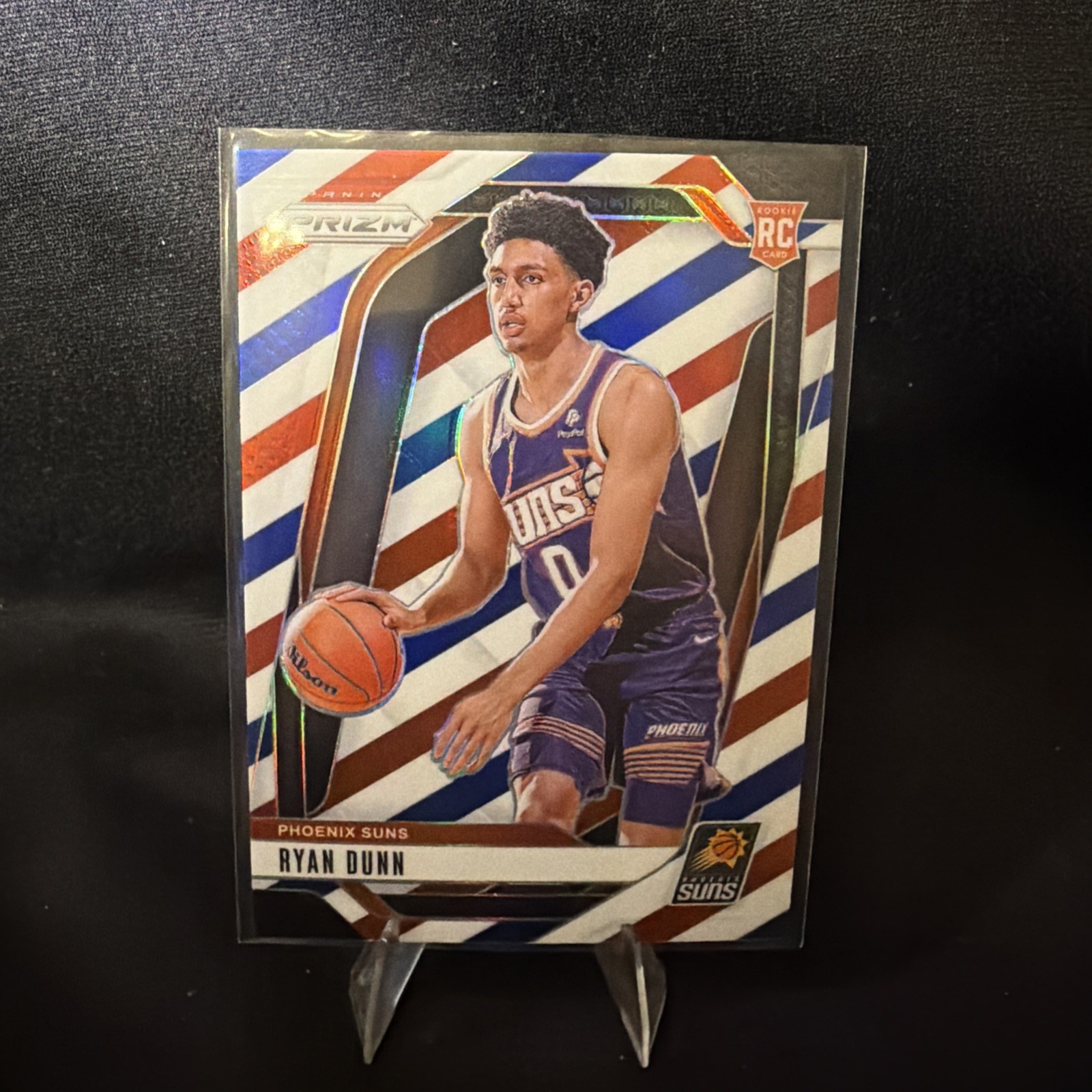 2024-25 Panini Prizm - Ryan Dunn #258 Red White & Blue Prizm (RC)