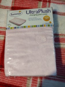 Summer Ultraplush Baby Girls Changing Pad Washable Cover Pink