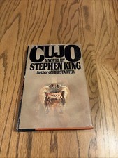 Vintage 1981 Stephen King Cujo Hardcover Book Club Edition Dust Jacket Horror