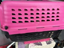 Dog Kennel Small Pink Black Dog House