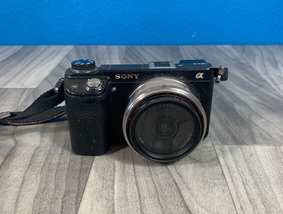 Sony Alpha NEX-6 16.1MP Digital Camera Black Body Only From JAPAN With Lens READ
