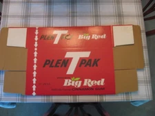 Vtg Wrigley's Big Red Gum Plen T Pak Cardboard Store Display - Unassembled
